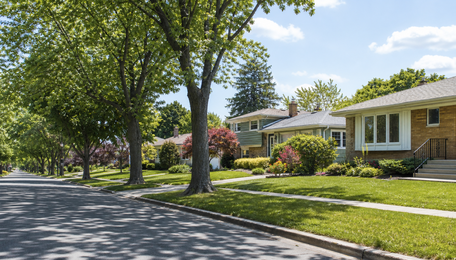Mature street of well-kept bungalows in Capilano